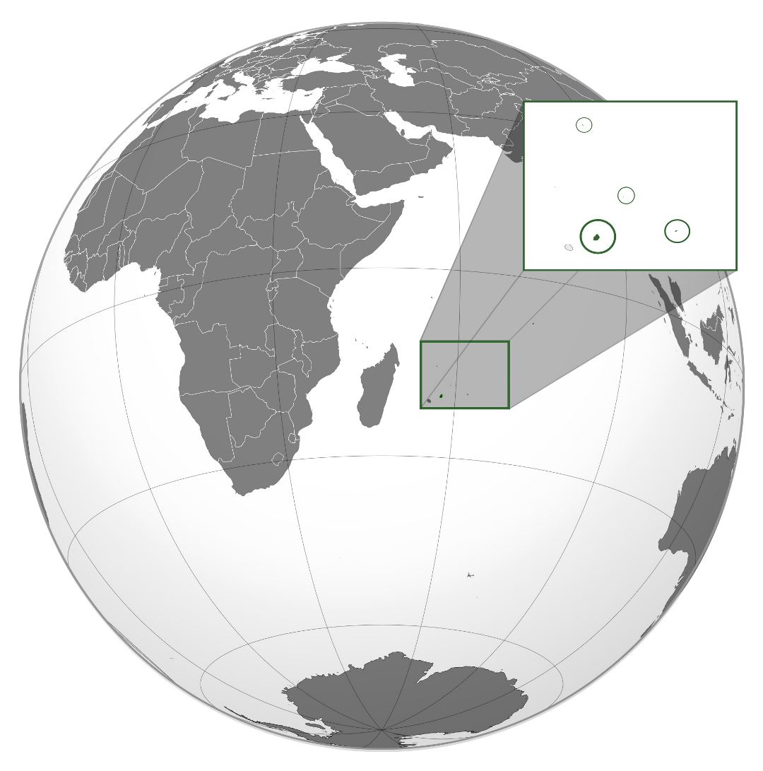 Большая карта расположения Маврикия