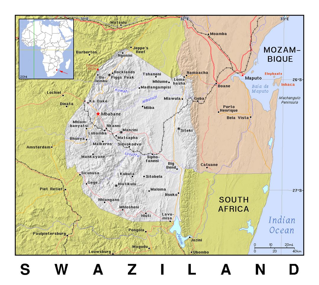 Свазиленд на карте. Королевство Свазиленд на карте. Свазиленд столица Мбабане на карте. Свазиленд на карте Африки.