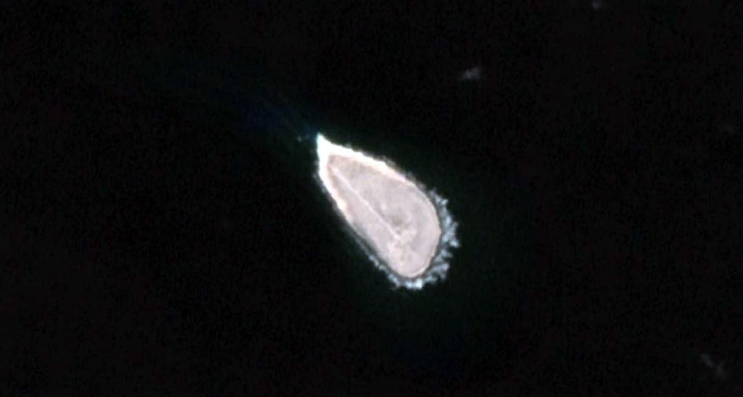 Детальная спутниковая карта острова Тромелин