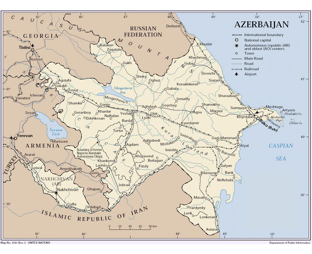 Карты Азербайджана