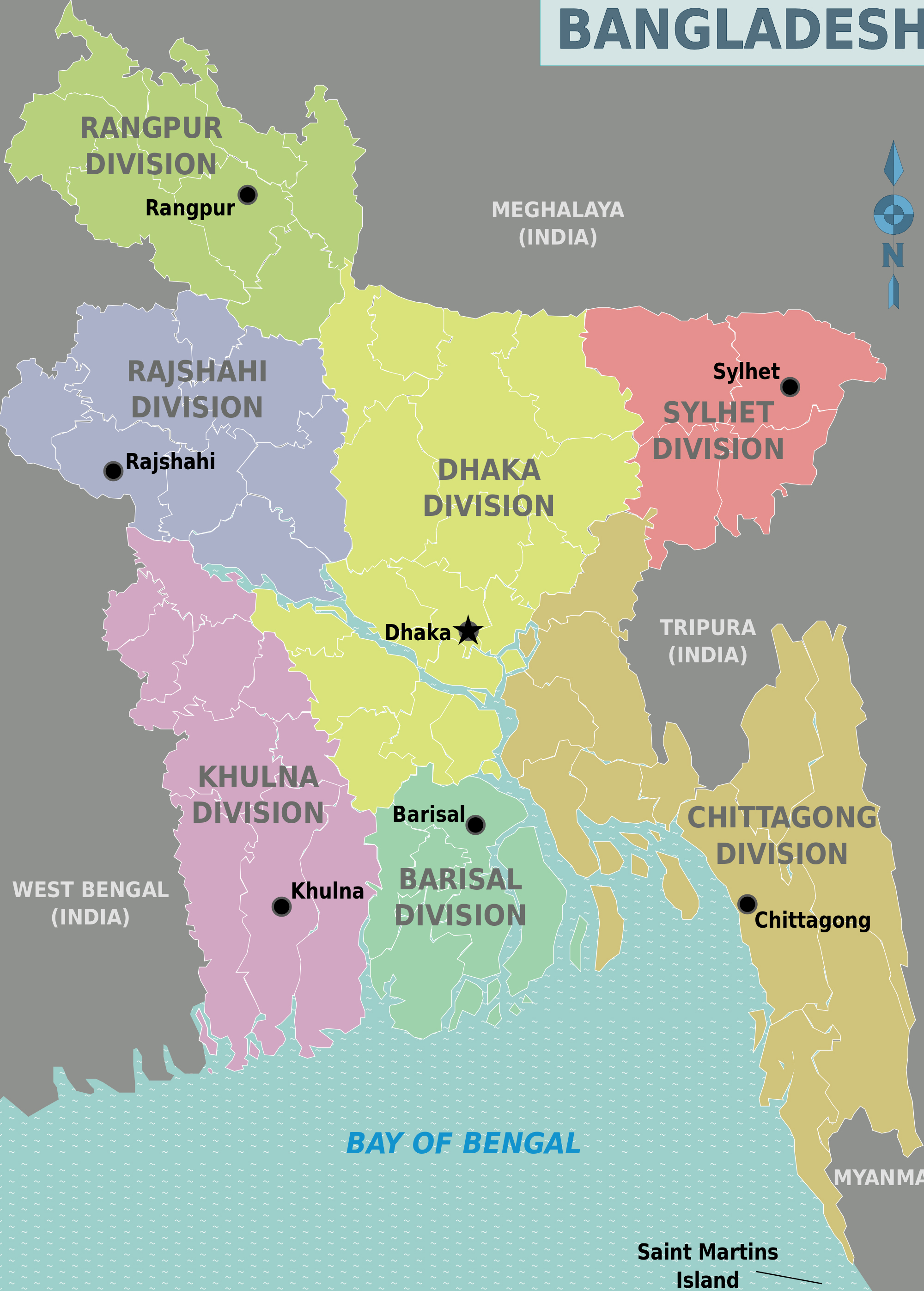 Где находится государство бангладеш. Географическая карта Бангладеш. Административное деление Бангладеш. Карта Бангладеш на карте. Административная карта Бангладеш.