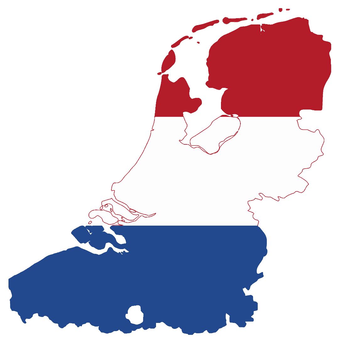 Большая карта флаг Нидерландов