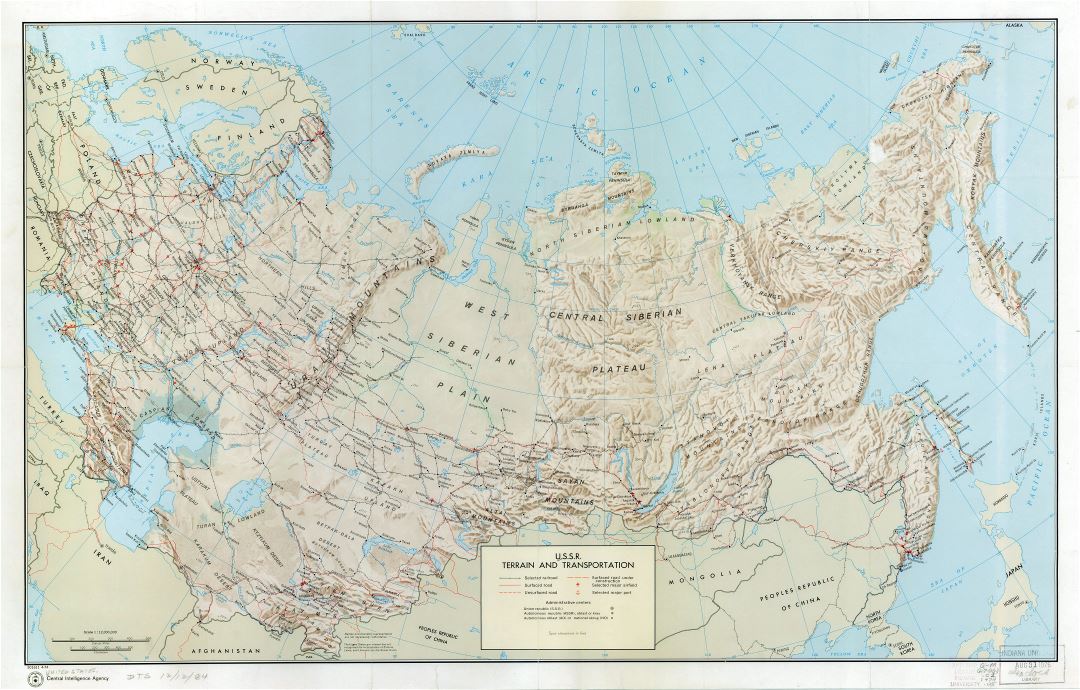 Крупномасштабная карта местности и транспорта СССР - 1974
