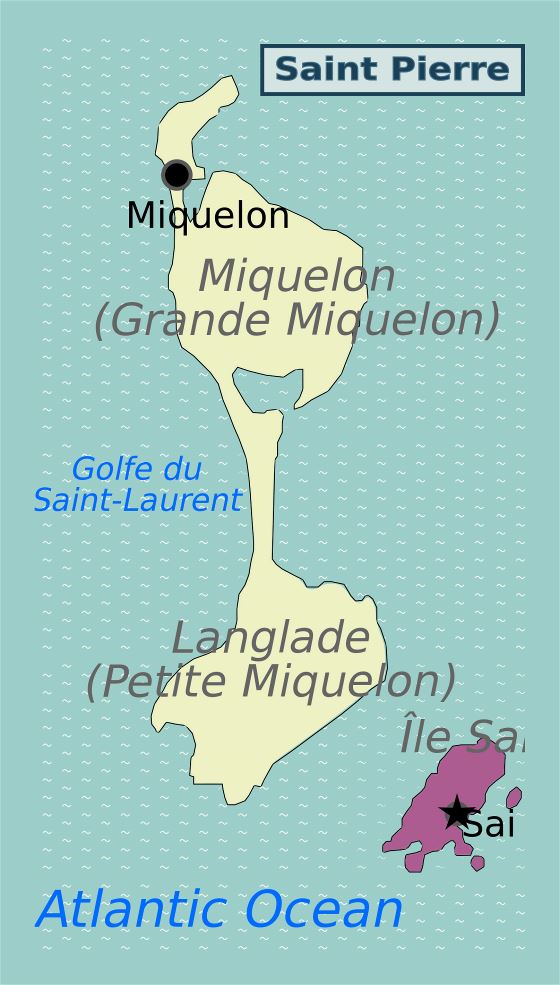 Большая карта Сен-Пьера и Микелона