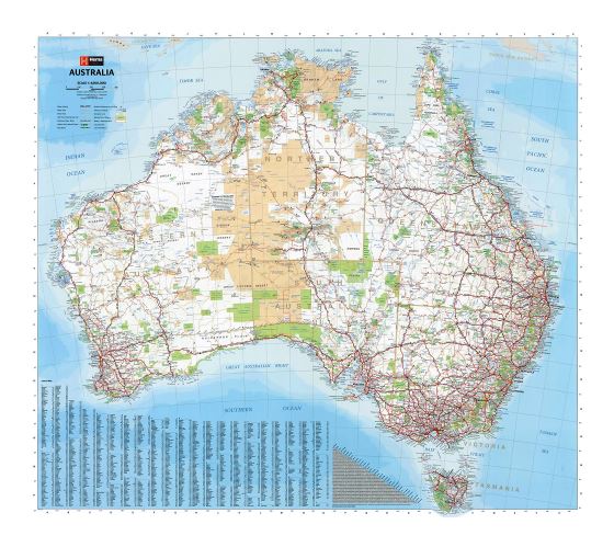 Большая карта Австралии