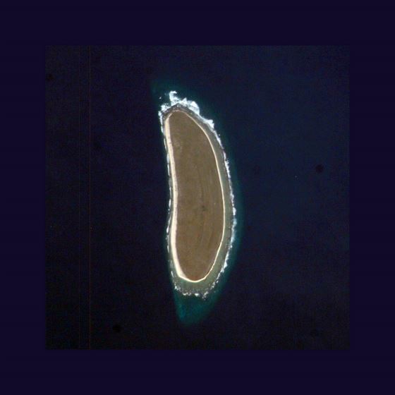Подробная спутниковая карта острова Хоулэнд