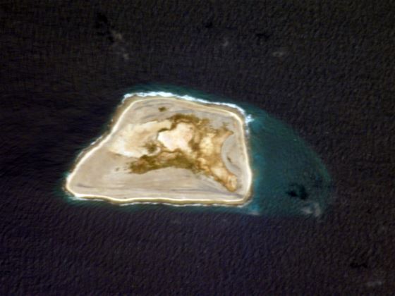 Большая спутниковая карта острова Джарвис