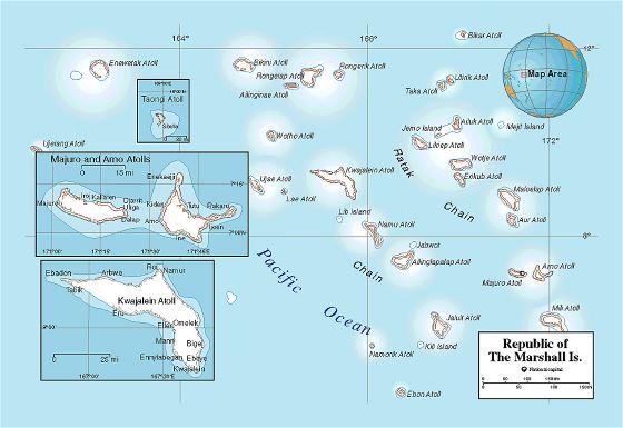 Политическая карта Маршалловых островов