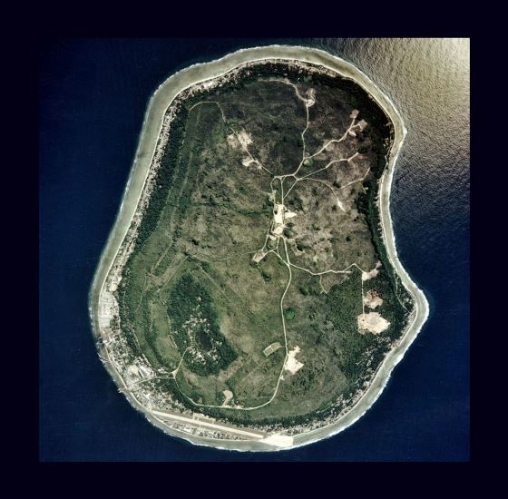 Большая спутниковая карта Науру