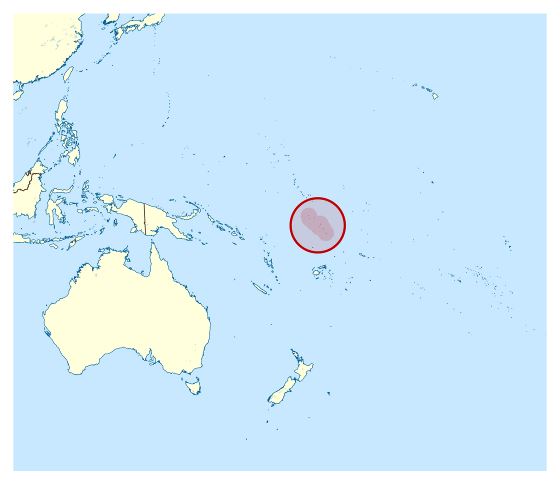 Большая карта расположения Тувалу