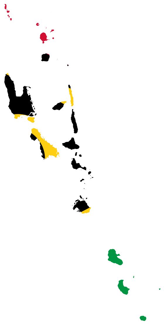 Большая карта флаг Вануату