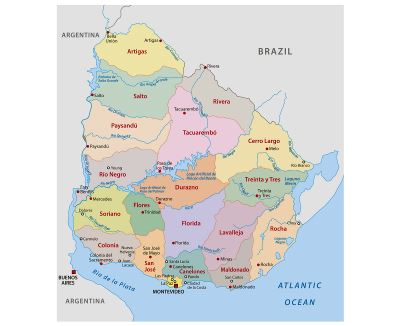 Карты Уругвая